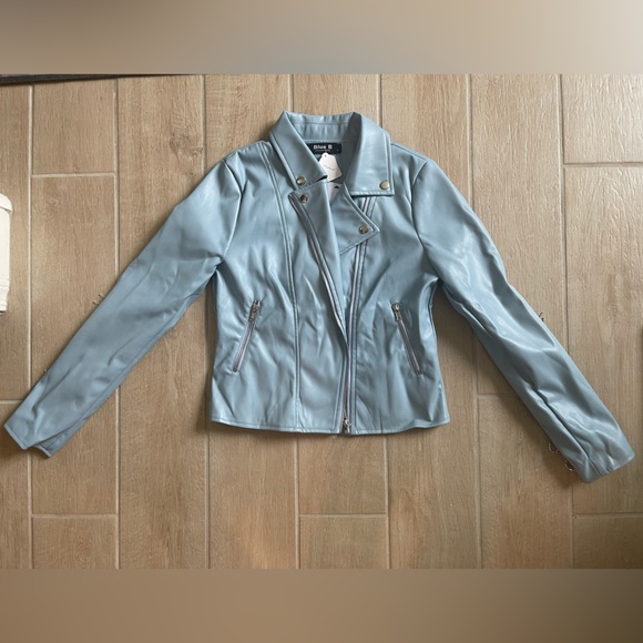 NWT COWGIRL RHINESTONE RICHES FAUX LEATHER JACKET - Picture 8 of 11